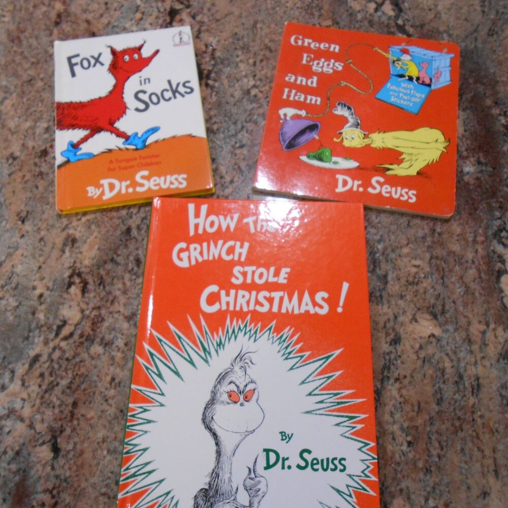 3 used Dr Seuss Books